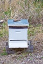 FarmerÃ¢â¬â¢s Bees Hive Royalty Free Stock Photo